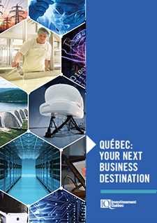 Title indicating: Québec: Your Next Business Destination