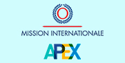 Logos: Mission internationale and Apex