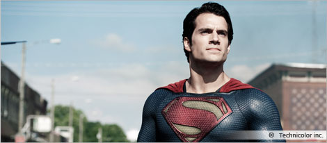 Image du film Superman, couroisie de Technicolor inc.
