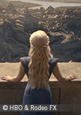 Image of a scene of Game of Thrones series, courtesy of HBO & Rodeo Fx