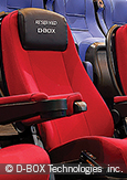 Photo: Seats manufactured by D -BOX Technologies inc.