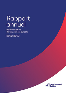 Couverture du Rapport annuel d'activités et de développement durable 2022-2023
