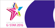 Logo du Salon international G-Star 2016, 17 au 19 novembre 2016, BEXCO, Busan, Corée